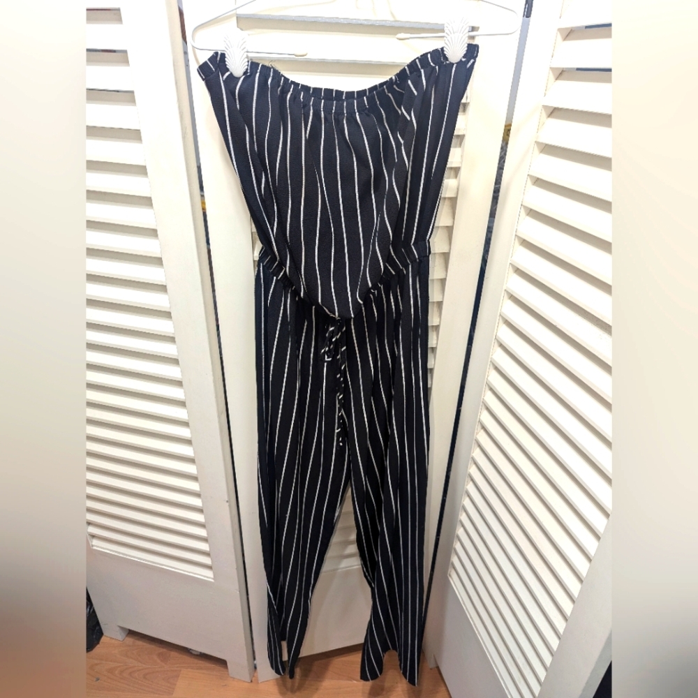 Haute Monde striped jumpsuit